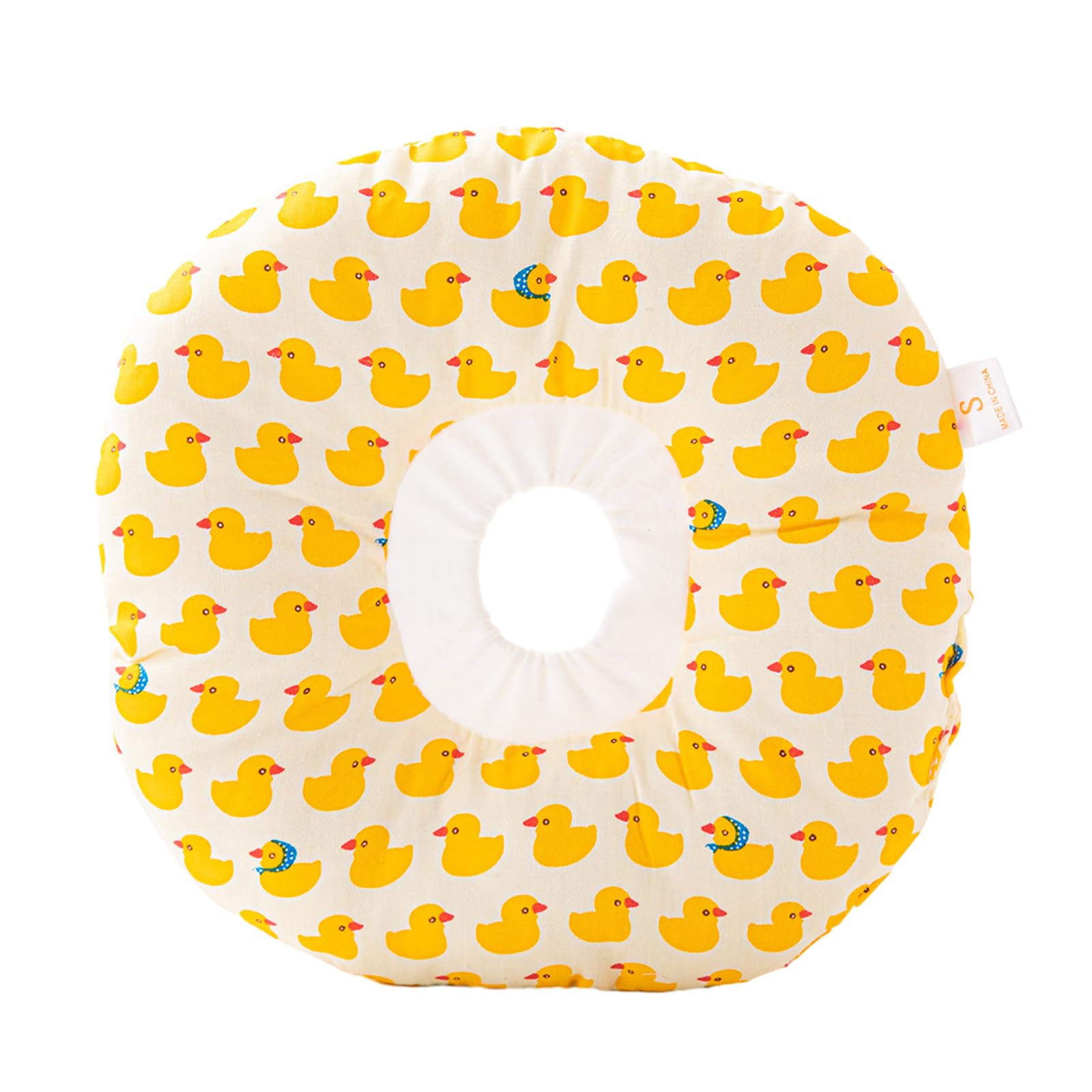 FANSU Recovery Collar for Cat, Recovery Collar Dog Round Donut Adjustable Soft Protective Neck Collar Pet for Kitten Puppy (XS,Duck)