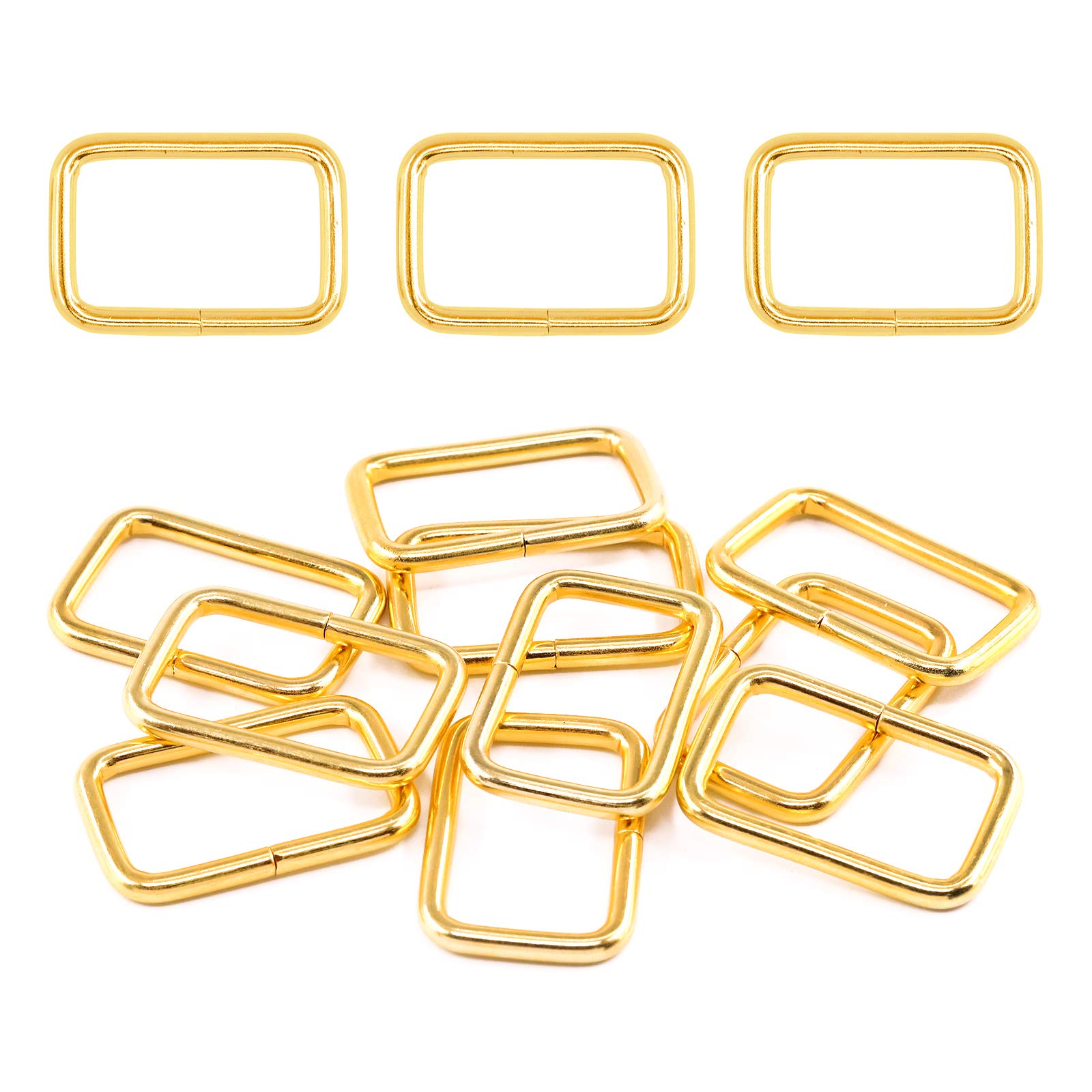 Boucles en métal doré 32 mm pour réparer ceintures et anses de sac
