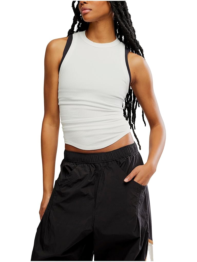 White Free People Dynamite Tank