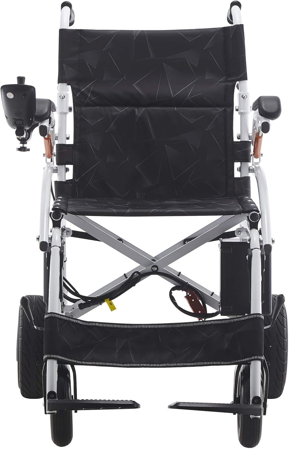 Thrive Mobility Fold and Travel Electric Wheelchairs for Adults Elderly Lightweight Power Wheel Chair Motorized (White Ultra Light, 17 Inches Seat Width) : Health & Household