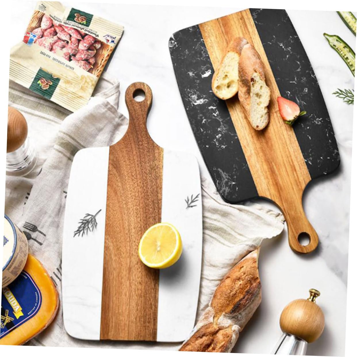 Amazon | Zynphancer カッティングボード 大理石風 食品対応 両面使用