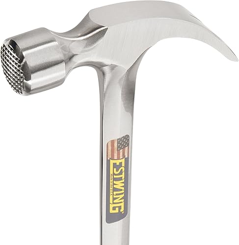 Miniatura 3 de ESTWING Framing Hammer - 22 oz Long Handle Curved Claw with Milled Face & Shock Reduction Grip - E3-22CM