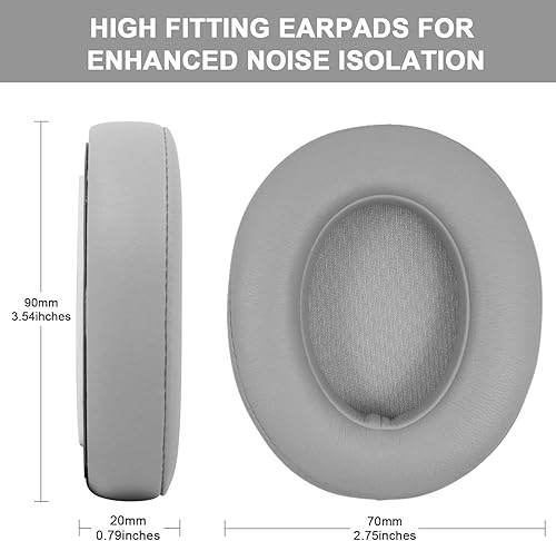 Miniatura 10 de Almohadillas de repuesto para auriculares Beats Studio 2 y Studio 3 con cable e inalámbricos, almohadillas de repuesto para auriculares con