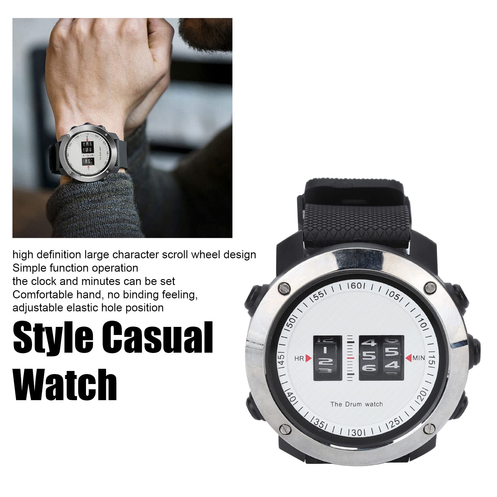 Roller Digital Armbanduhr, Verstellbares Armband