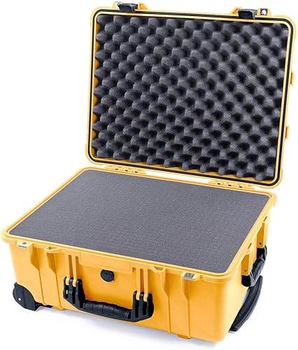 Miniatura 3 de Pelican "colores Series 1560Amarillo wNegro asas &amp; Cierres. Con espuma.