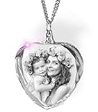 Crystal Photo, Personalized Necklace Gift, Customized Gifts for Mom, Women, Wife, Her