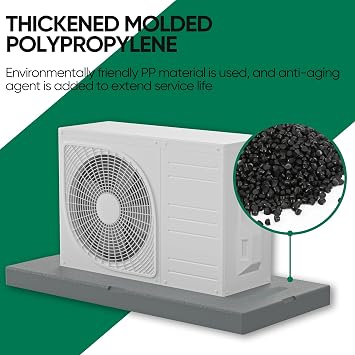 Mini Split Ductless Air Conditioning Pad: Heat Pump Systems, AC Condenser Pad, Floor Mounting Base Pad, Comfort Mini Split, Anti-Vibration Pad for Outside HVAC Unit, 38 x18 x3