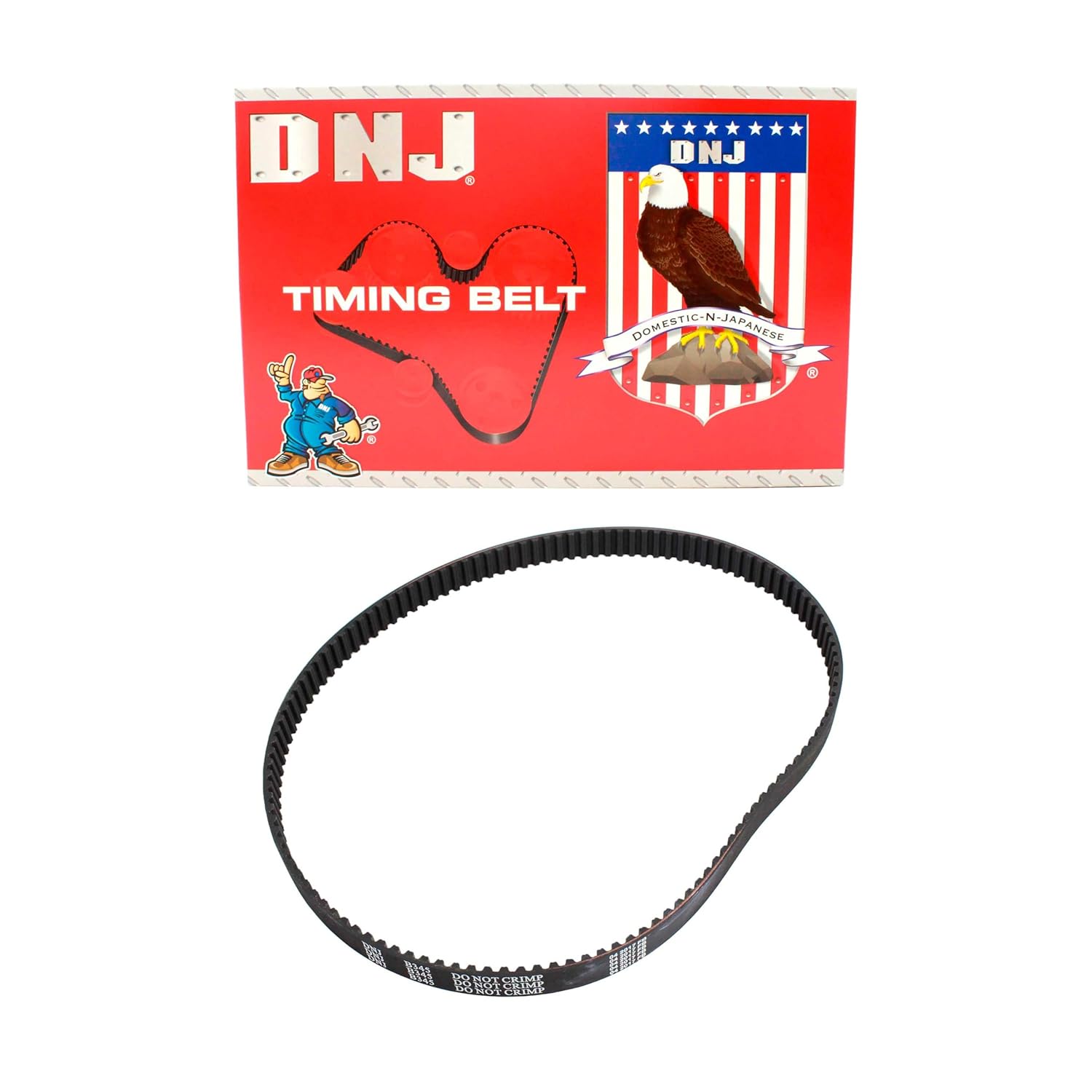DNJ TB4254 Timing Belt for 2012-2020 Dodge, Fiat, Jeep 124 Spider, 500, 500L 1.4L L4 16V SOHC 1368cc