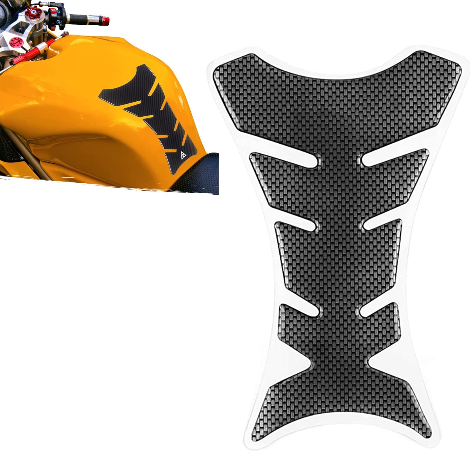 COYUN Protection Reservoir Moto Couleur Noir,Protection