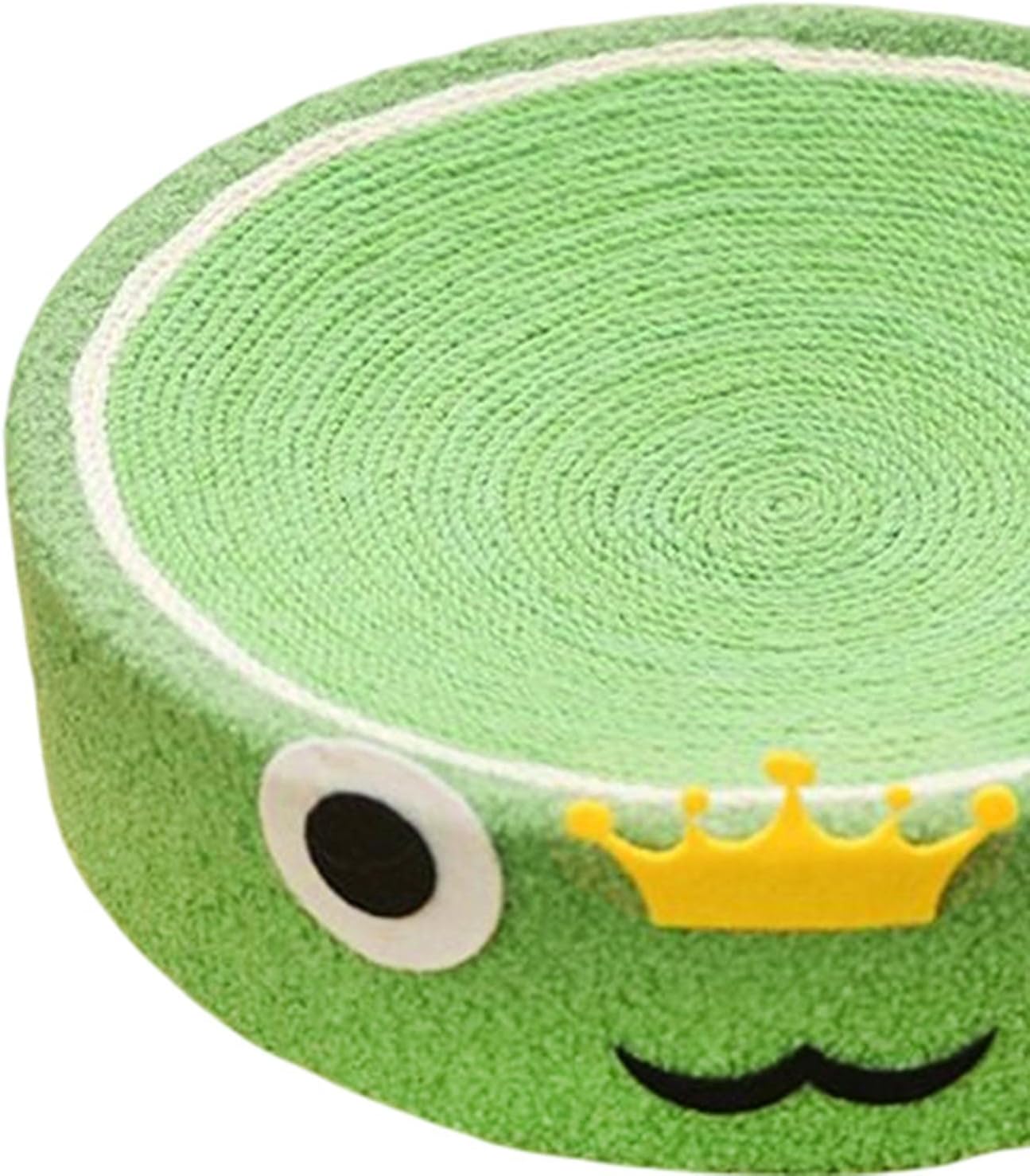 review Cat Scratcher Pad Interactive Play Toy Corrugated Paper Round Scratching Board Grind Claws Indoor Cats Scratcher Pad Bed for Cats, Frog