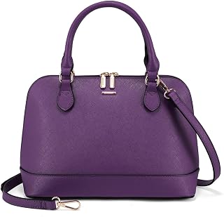 LOVEVOOK Purse for Women, Crossbody Dome Satchel Handbag with Double Zip