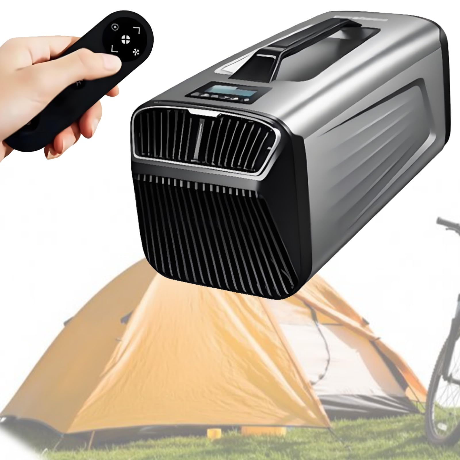Quixnova Mobile Tent Air Conditioners, 5200 BTU Cooling, 4-in-1 Portable Air Conditioner for Outdoor or Indoor Use, Picnics, Truck, RV Parking Cooling - Touch & Remote Control A-24V