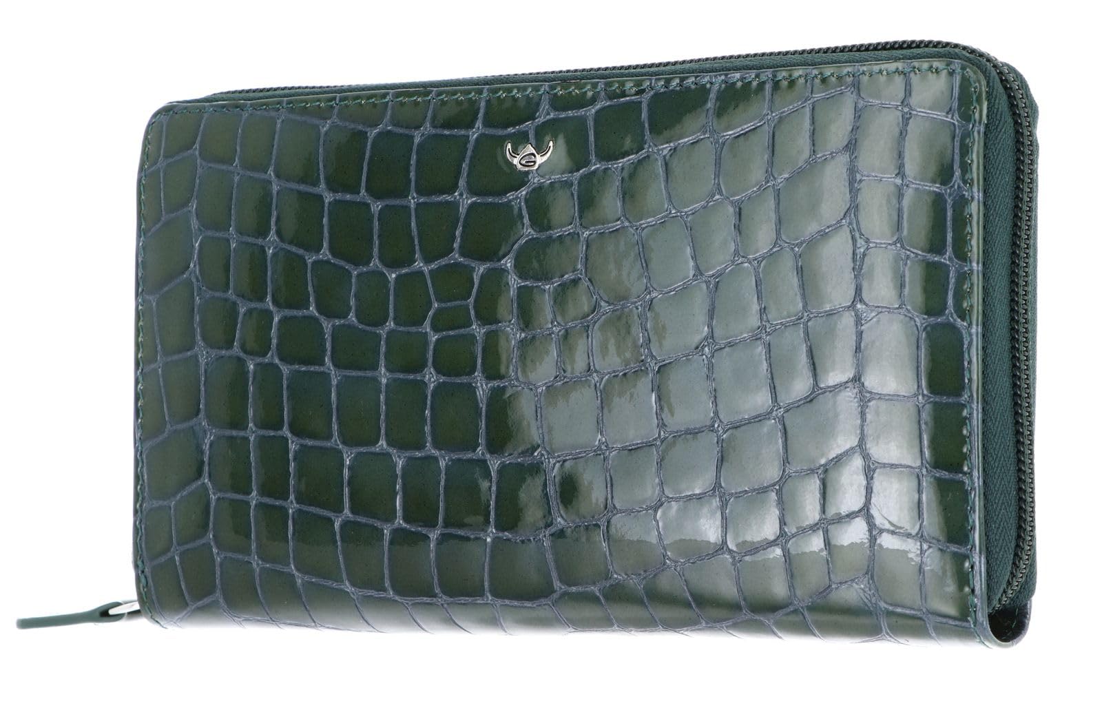 Golden Head Leder Geldbörse Cayenne RFID Protect RV-Damenbörse 2820 Grün - Blau Limited dunkelgrün