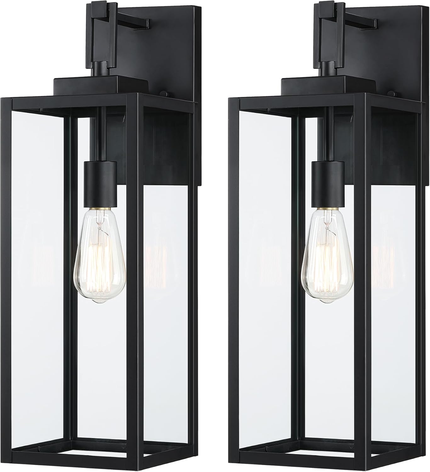 2 Pack 22" Large Size Outdoor Wall Sconce,22 Inch Outdoor Wall Lantern Light for Garage Porch Light Extra Large Exterior Light Fixture for Porch Patio