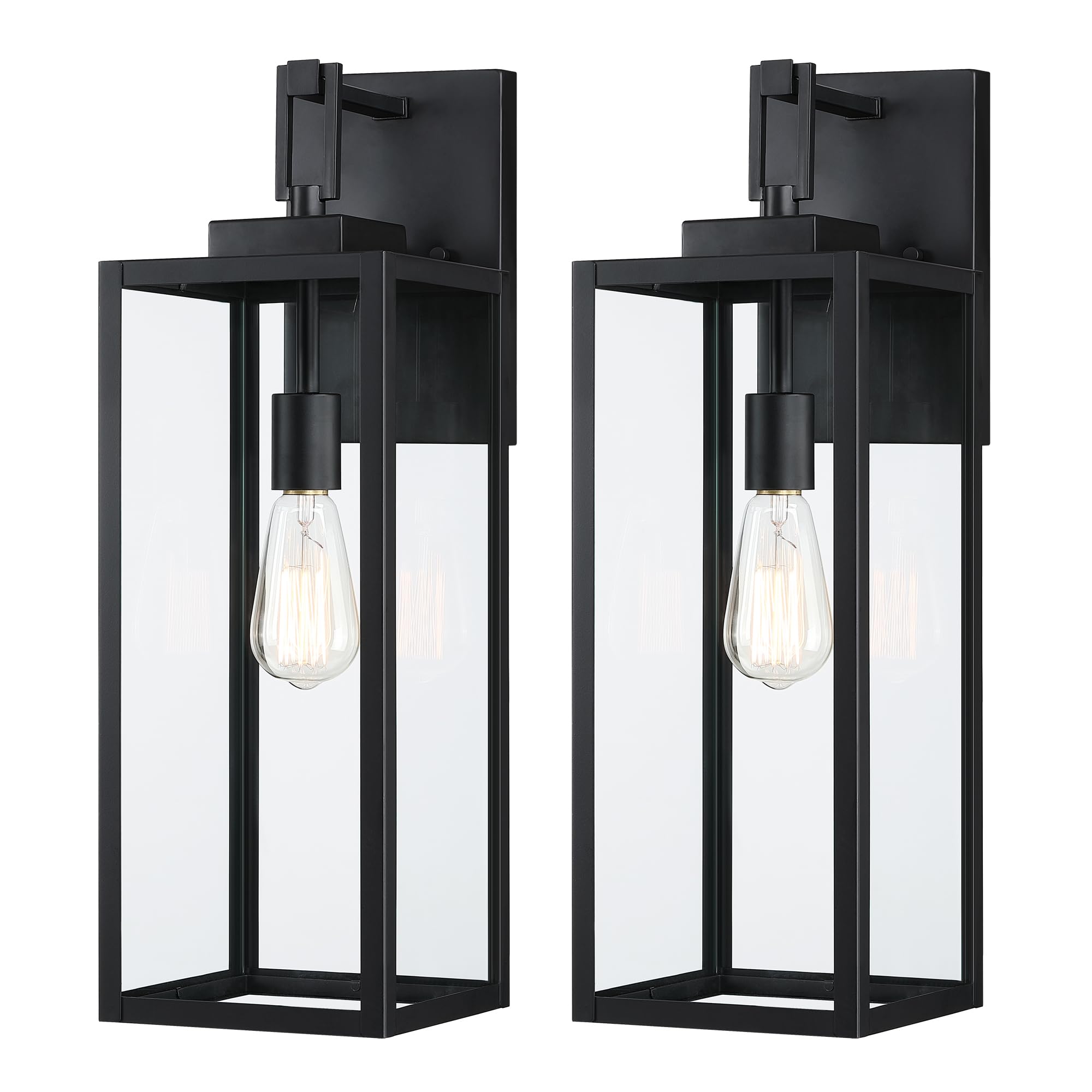 2 Pack 22" Large Size Outdoor Wall Sconce,22 Inch Outdoor Wall Lantern Light for Garage Porch Light Extra Large Exterior Light Fixture for Porch Patio