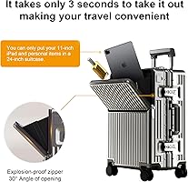 Amazon.com | AIWEINY Zipperless Luggage, 22x14x9 Aviation