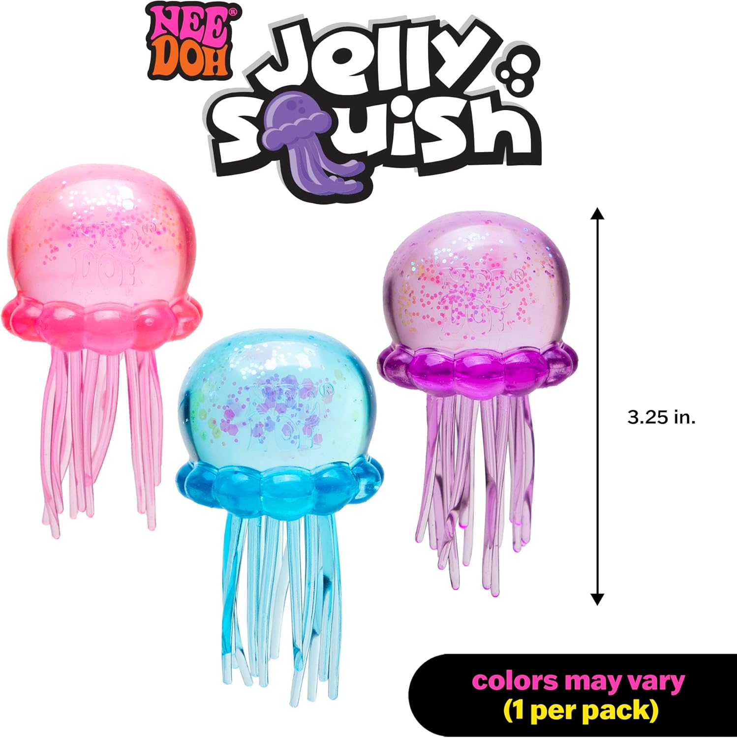 Schylling Needoh Jelly Squish - Sensory Squeeze Toy - Colors May Vary