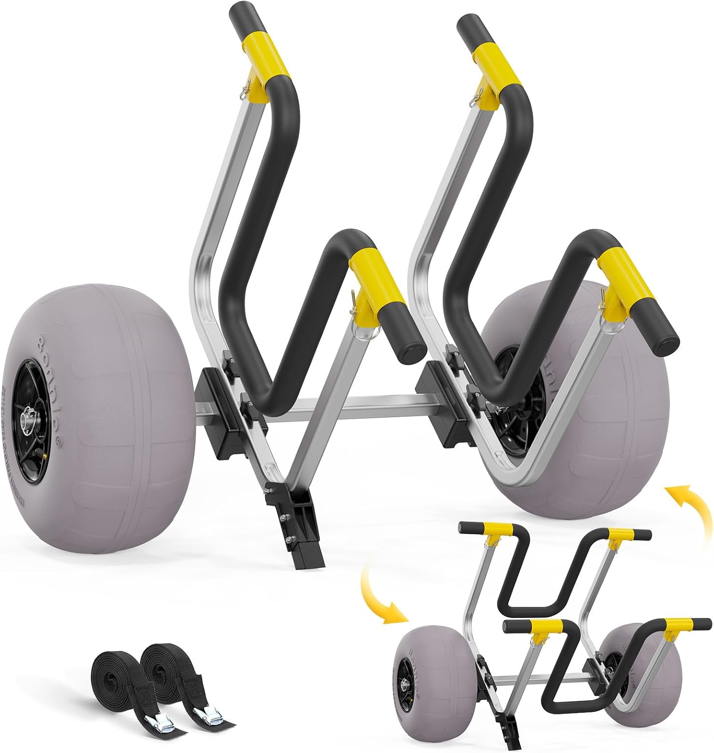 Bonnlo Kayak Cart Dolly, Adjustable Width SUP Transport Cart 2 in 1 with 12in Beach Balloon Wheels, Aluminum Universal Kayak Wheels 330 lbs Capacity for Stand Up Paddleboard, Kayaks, Canoe, Boat Bonnlo Kayak Cart Dolly, Adjustable Width SUP Transport Cart 2 in 1 with 12in Beach Balloon Wheels, Aluminum Universal Kayak Wheels 330 lbs Capacity for Stand Up Paddleboard, Kayaks, Canoe, Boat