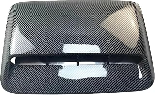 Compatible For BMW Audi Benz Car Tuning Hood Car Air Flow Intake Hood Scoop Vent Bonnet Decorative Car Air Intake 4x4 Accessories(Carbon Fiber Black)