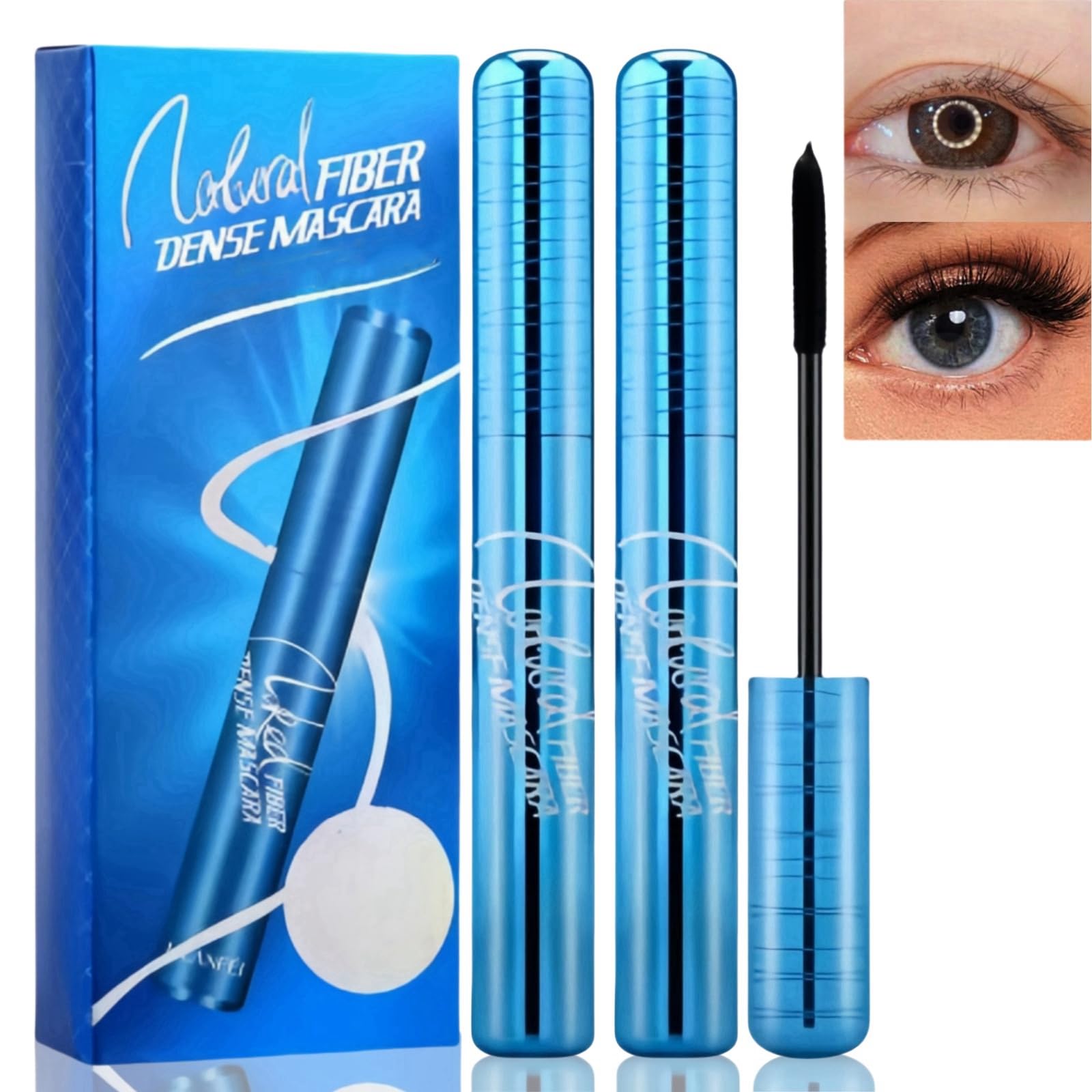 2Pcs Prime-Lash Mascara for Mature Ladies,Mascara Black Waterproof,Mascara Black Volume & Length,Black Mascara Long Lashes,Lengthening Mascara Black,False Lash Effect Mascara,Fibre Mascara for Woman