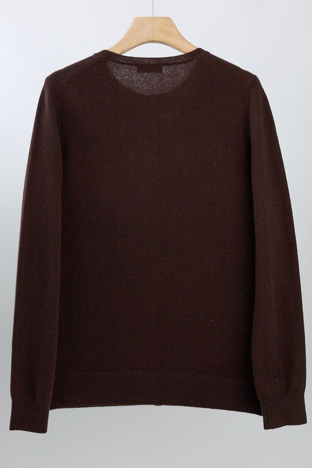 JENNIE LIU Women's 100% Cashmere Button Front Long Sleeve Crewneck Cardigan Sweater - Image 5