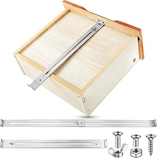 Moxweyeni Dresser Drawer Repair Kit Replacement Kitchen Junk Drawer Support Brackets Starter Kit Hardware Furniture Accessories Brackets for Reinforce Repair Wooden Chipboard, Includes Screws(3 Sets)