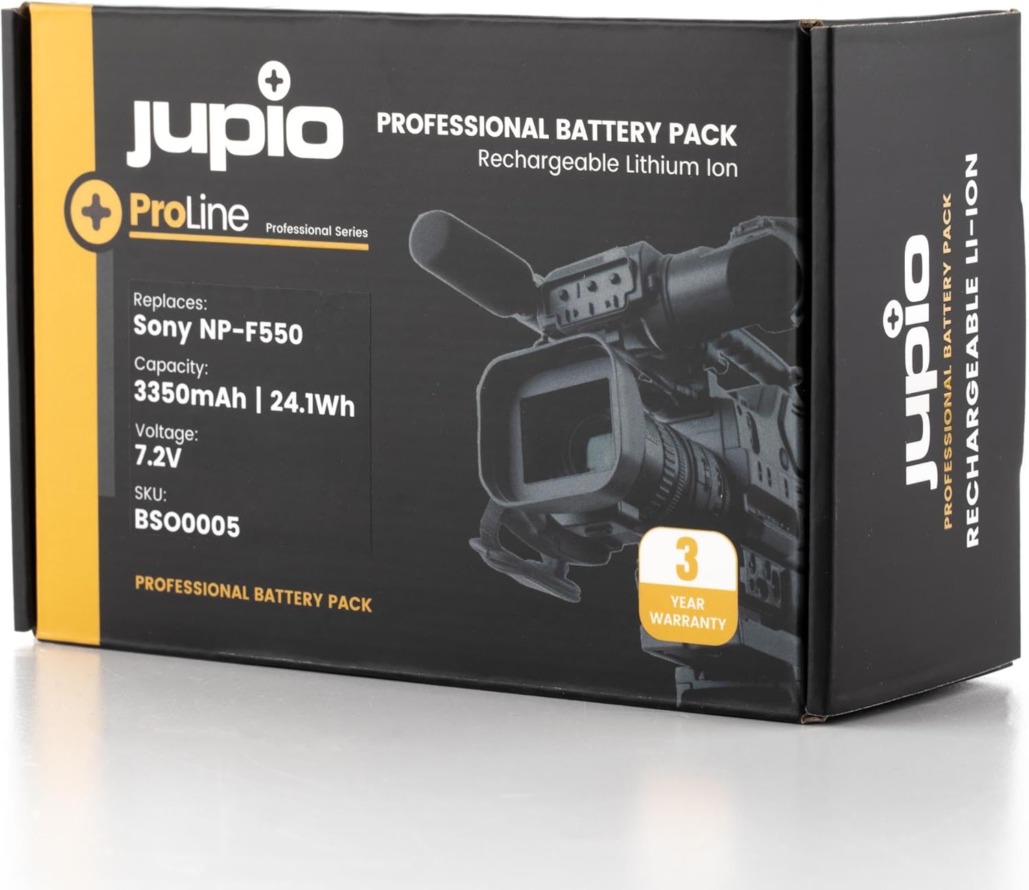 JUPIO ProLine NP-F550 3350 mAh High Performance Battery Compatible with Sony (BSO0005)