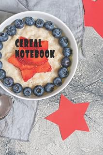 Funny Cereal Notebook university gift SIMPLE, CLEAR AND CHIC : CEREAL NOTEBOOK: Gift ,120 blank pages of high quality white paper cute premium matte cover