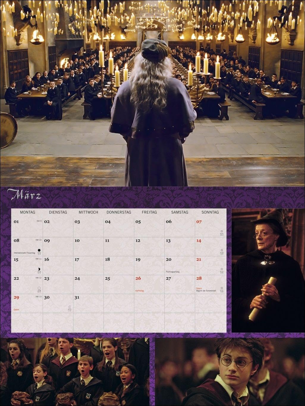 Harry Potter Broschur XL Kalender 2027: Wandkalender mit fesselnden Filmszenen aus den Harry Potter-Filmen. Broschürenkalender 2027 mit Poster zum Heraustrennen.