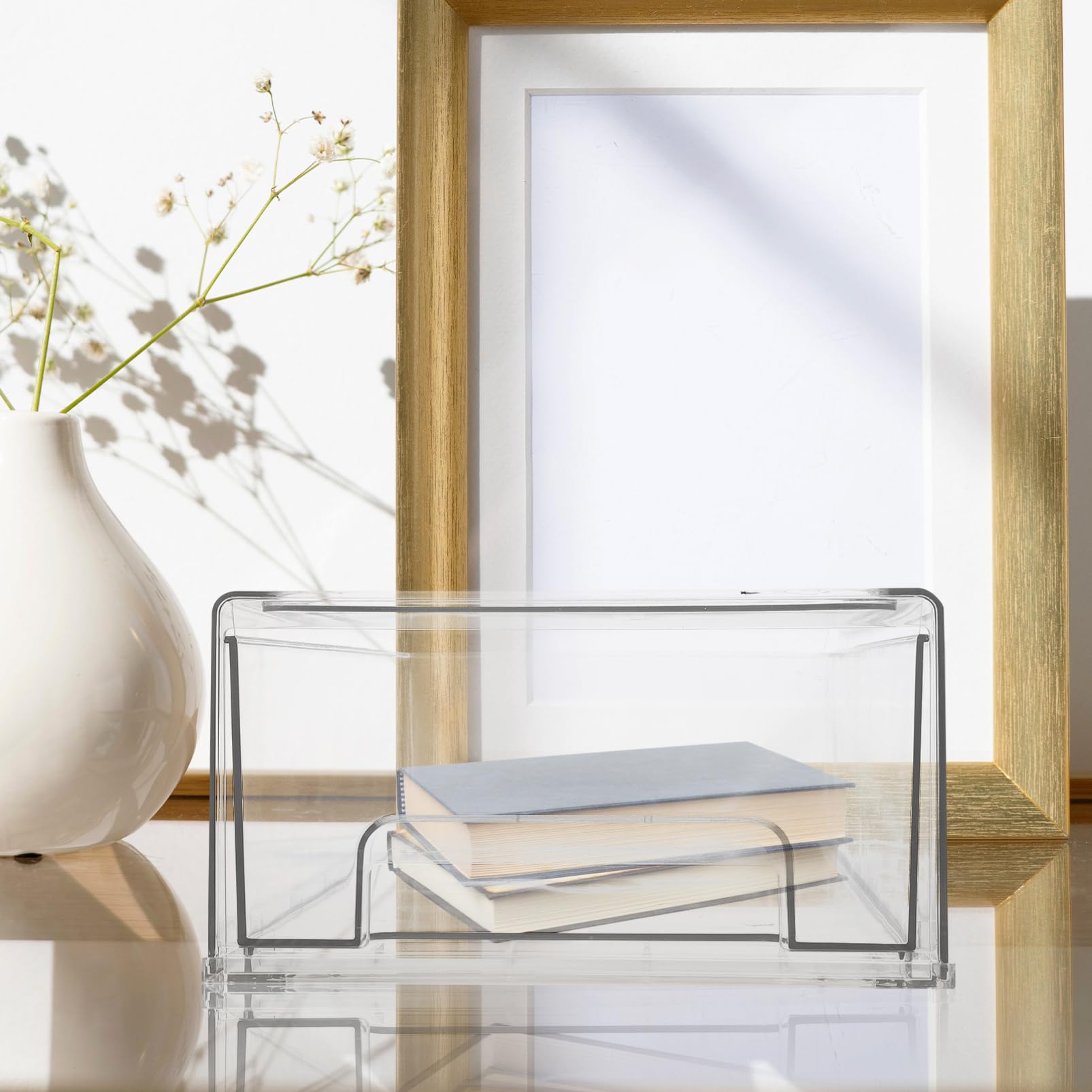 Scatola Organizer per Cassetti in Pet Design Semplice e Funzionale per Ufficio e Dormitorio, Facilita L'organizzazione la Visibilità di Vari Oggetti