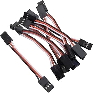 10pcs 10cm Servo Extension Cables - Male To Male For Quadcopters, Futaba, JR Systems 8 thumbnail image