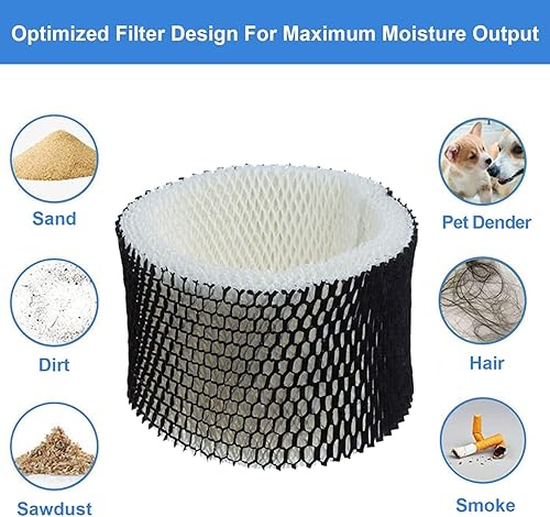 Miniatura 4 de Paquete de 4 filtros de repuesto para humidificador HWF62 para Holmes - Letra A, filtros compatibles con Holmes, Sunbeam y Bionaire Cool Mist