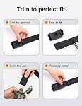 JUKMO Ceinture tactique pour hommes, 1.5" Réseau de nylon élastique & Boucle d'appui