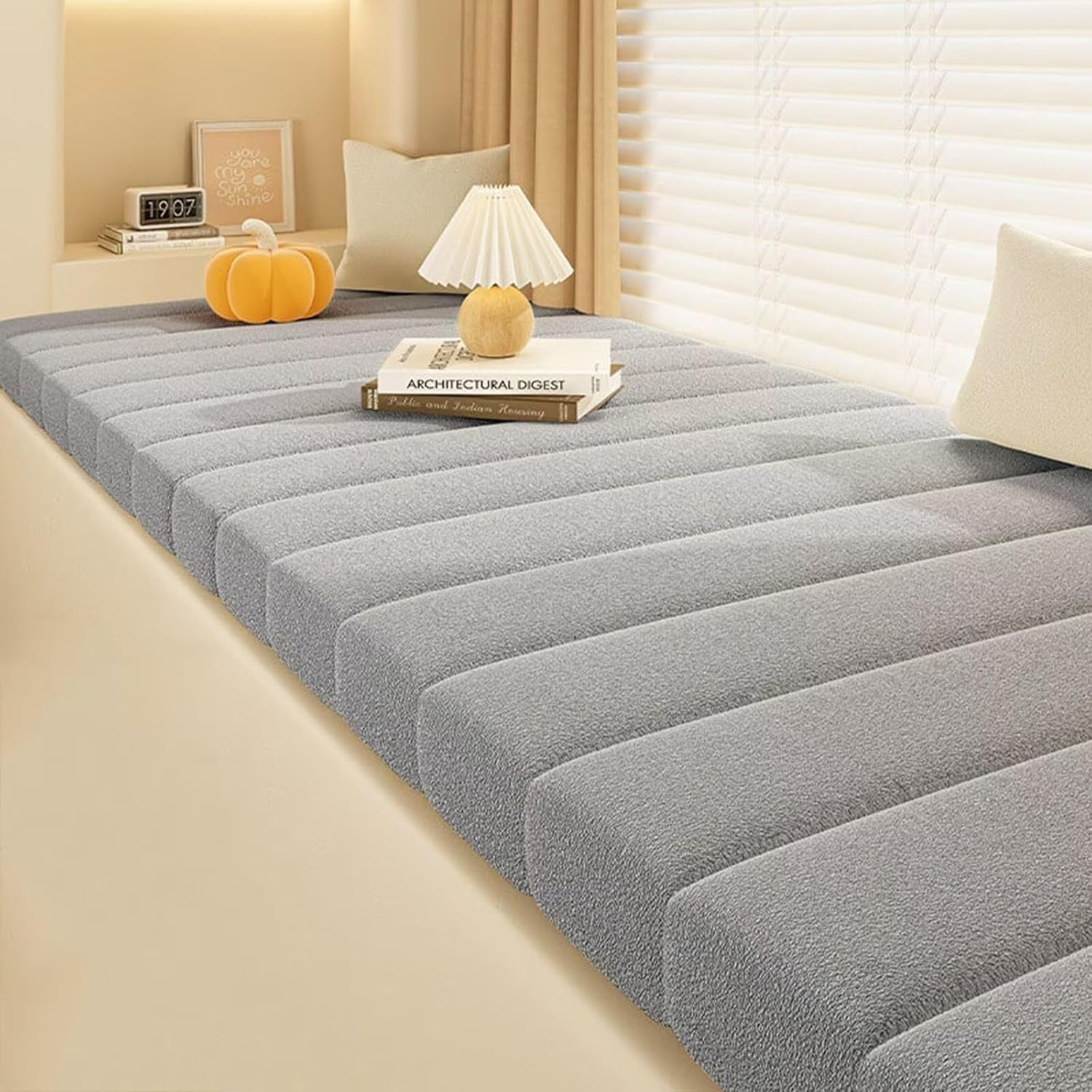 Coussins lavables pour banc de jardin épais antidérapants de terrasse