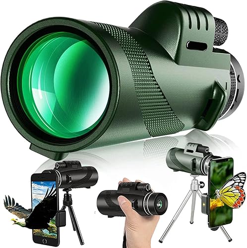 Miniatura 3 de Telescopio monocular HD de 40 x 60 pulgadas, monoculares compactos para adultos y adolescentes, impermeable, de alta definición, alcance monocular