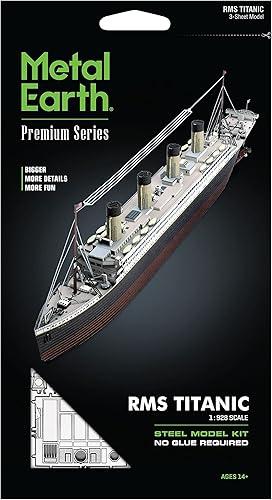 Miniatura 6 de Metal Earth Serie Premium RMS Titanic Ship 3D Metal Model Kit Fascinaciones