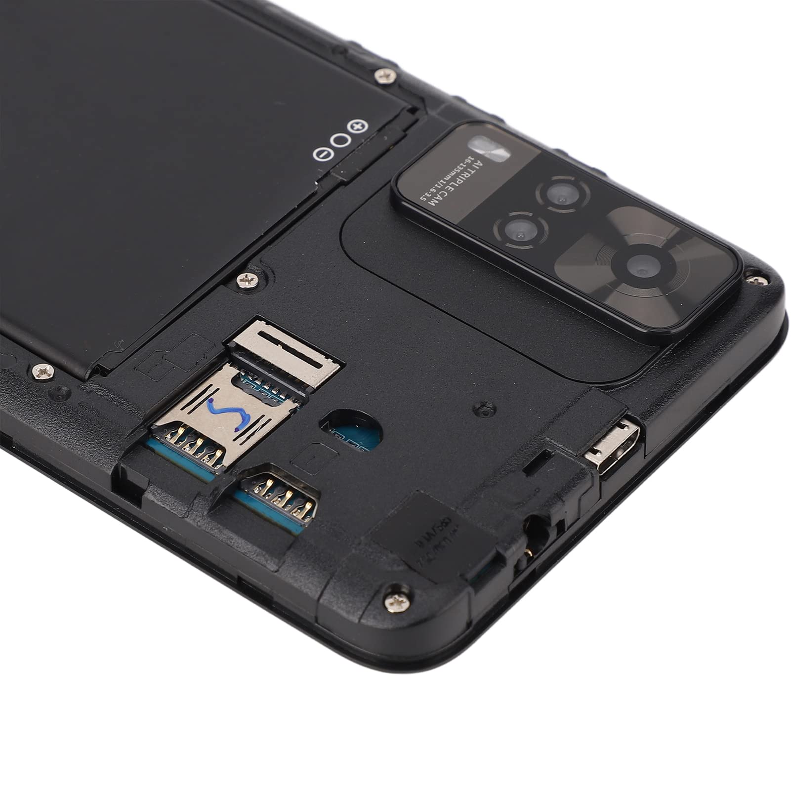 Telefono Sbloccato Y53S, Smartphone con Sblocco Facciale con Schermo HD da 4,66 Pollici per Android 6, Doppia SIM, 2 GB/32 GB, Telefono Cellulare da Gioco Ultra Sottile con Doppia Fotocamera,(Nero)