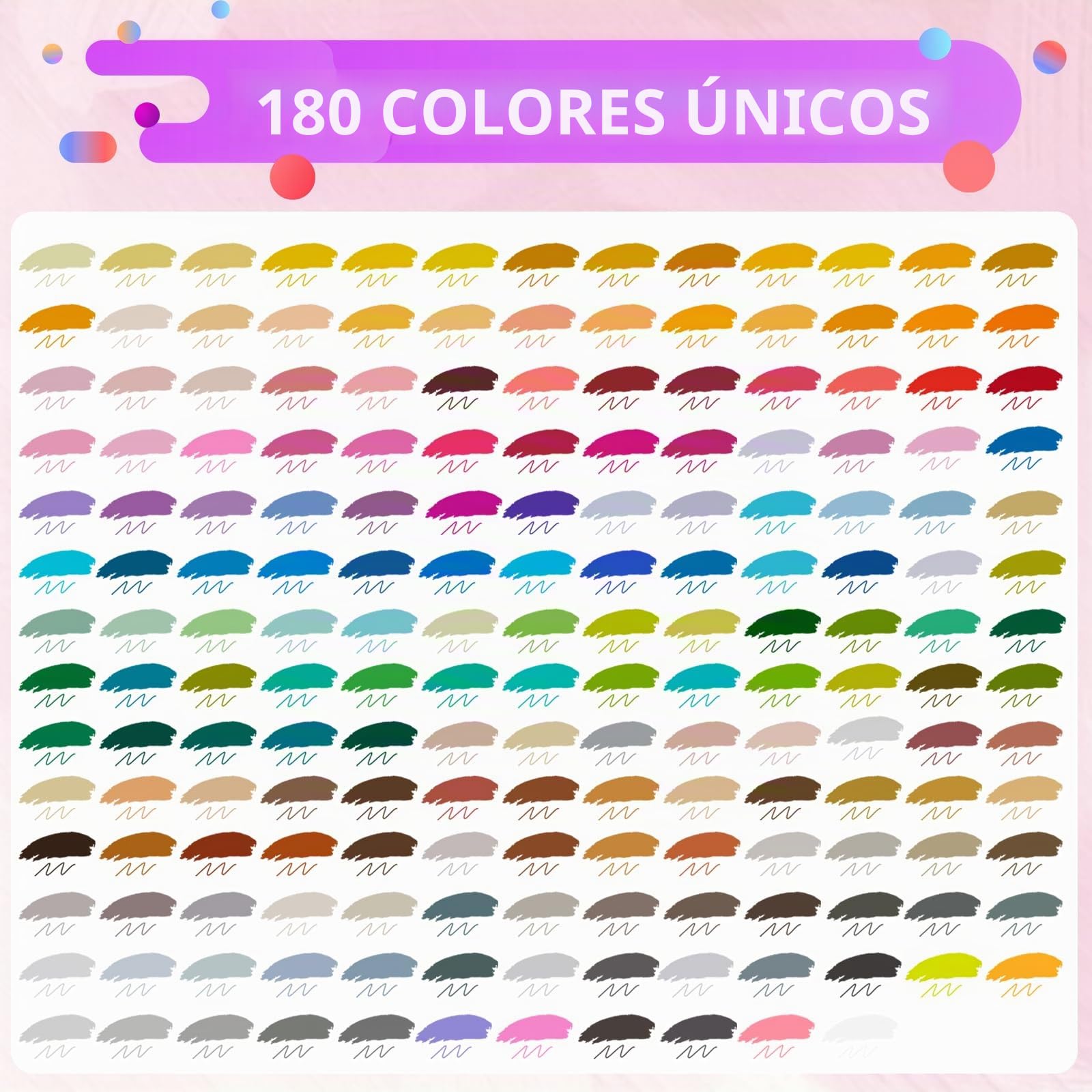 180 Rotuladores Lettering Doble Punta (Punta pincel & fina)