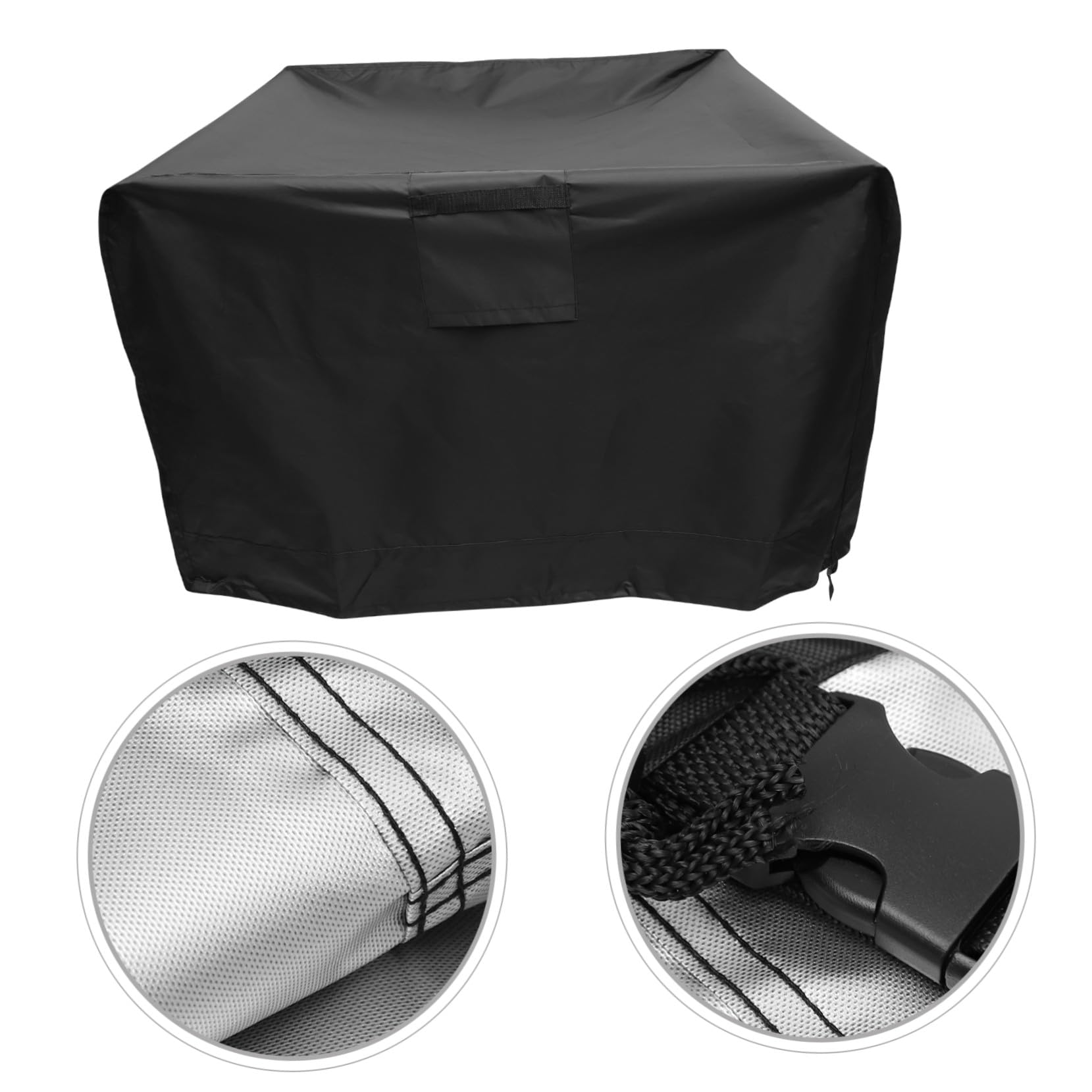 Copertura per Barbecue Rotonda Oxford 420d Protezione UV e Antifoglia per Barbecue Esterno Elegante e Resistente Nero