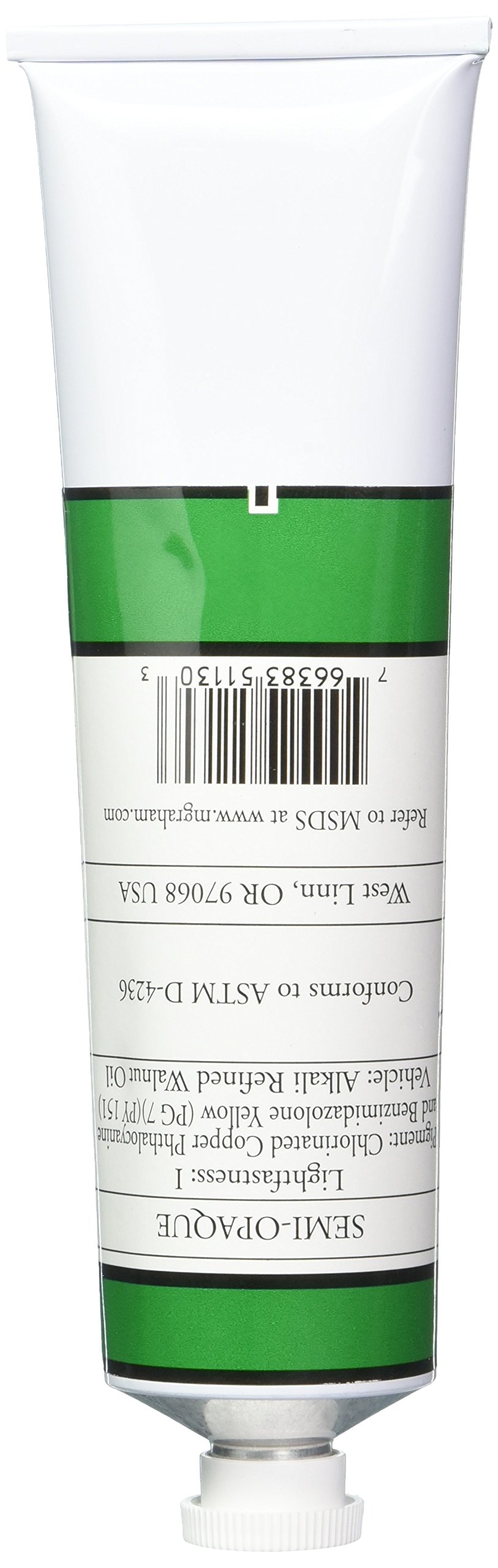 M. Graham & Co. M. Graham Artist farba olejna trwała zielone światło 127 ml tuba