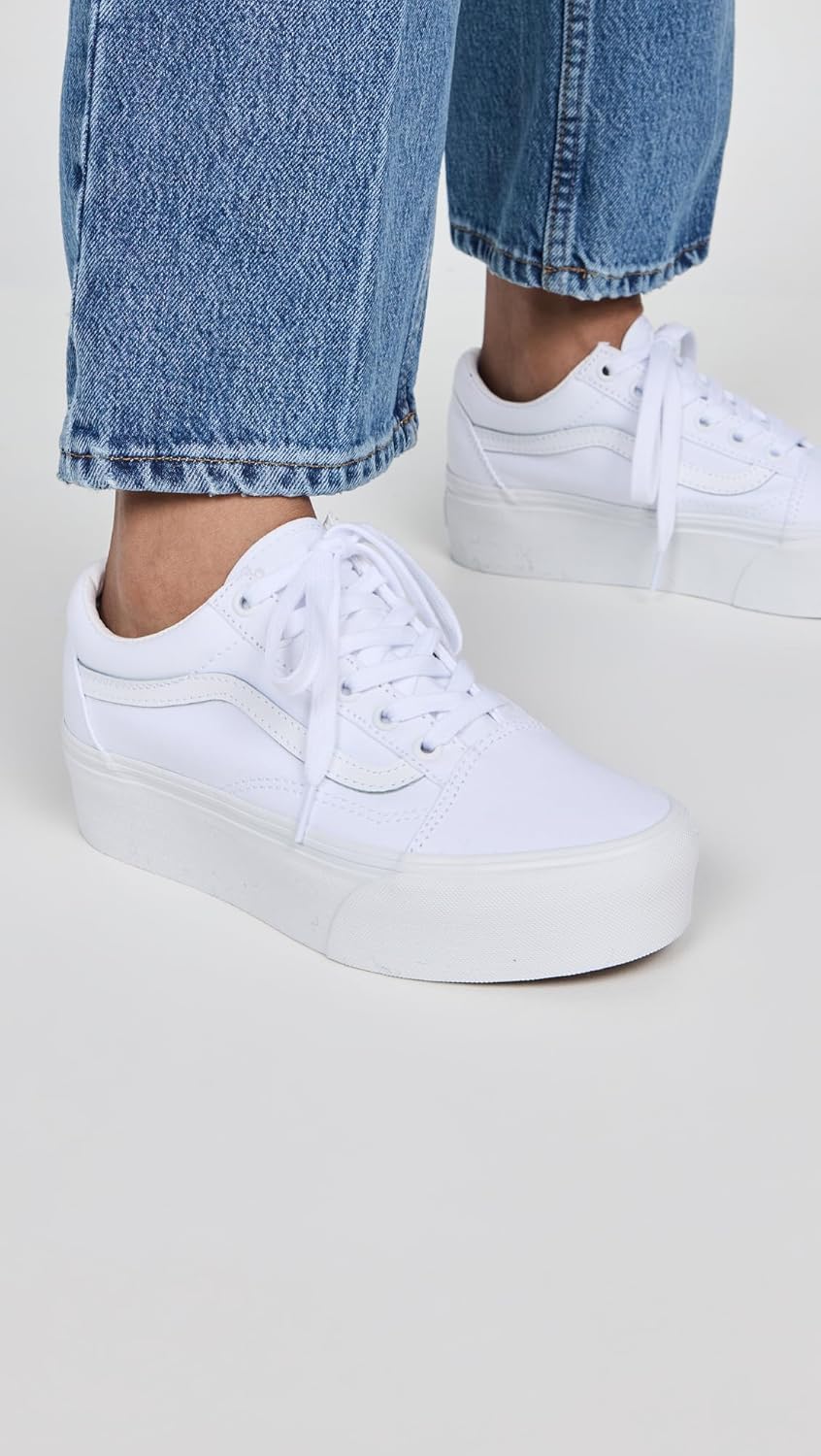 Vans UA Old Skool Stackform Sneakers, True White, 6 US Women/4.5 US Men - Image 2