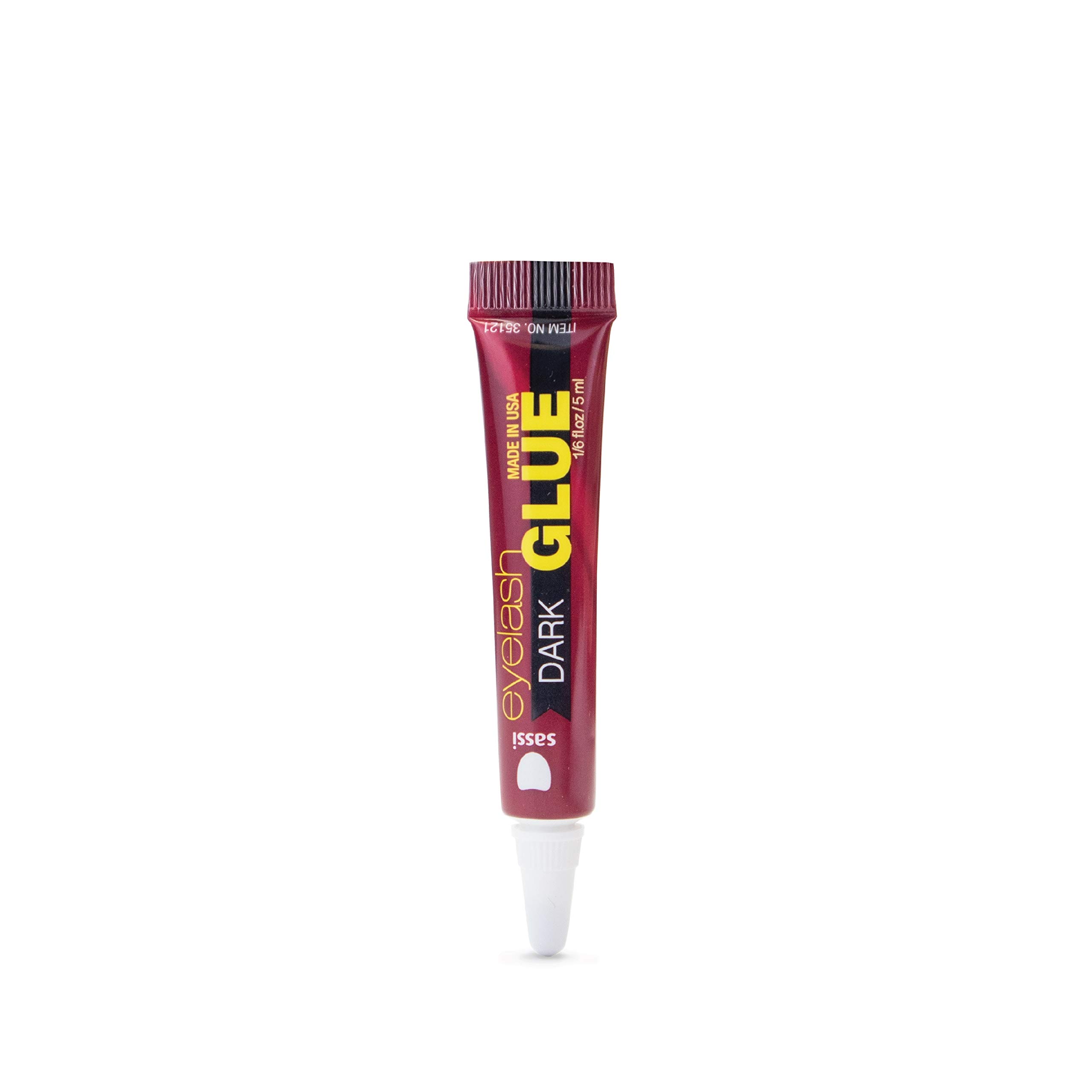 Eyelash Glue Dark 1/6oz | Quick-Drying, Natural Extract Formula, Waterproof, Durable Hold, Long-Lasting, Lash Adhesive | Made in USA