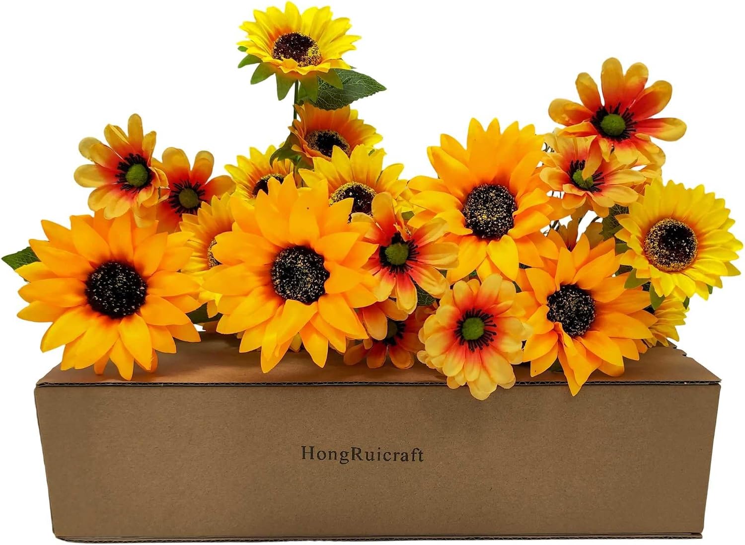 Artificial Flowers of Textile 1.5ft Lifelike with 36 Heads(Three Different Diameter of Flowers) Long Stems, Mixed Blooms,Real Touch UV Resistant Look Real Realistic Silk (12 Bundles)