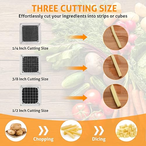 Miniatura 2 de WICHEMI Cuchilla de corte comercial de 38 pulgadas cuchilla de corte de acero inoxidable para picadora cortadora comercial de verduras y frutas