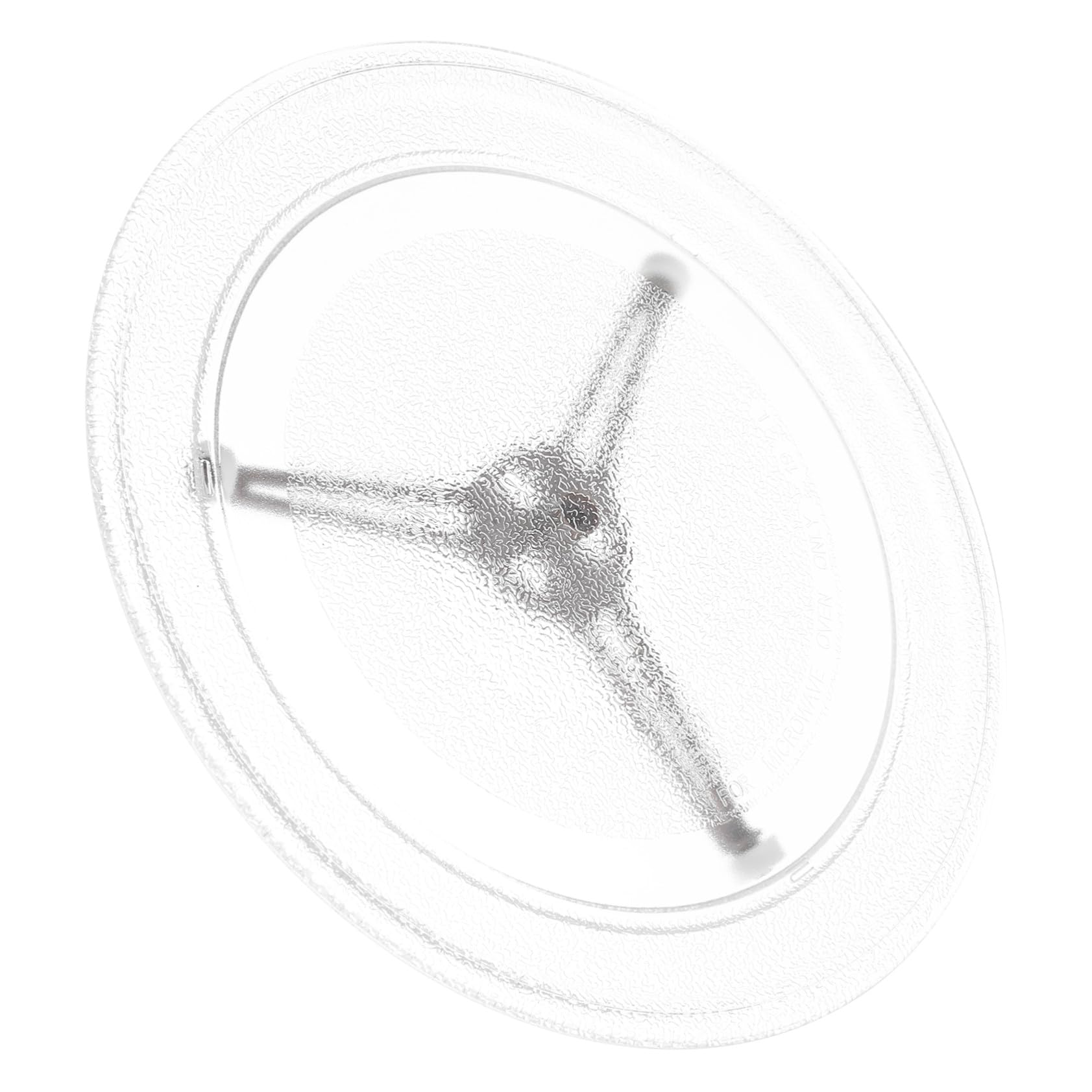 WOONEKY Microwave Glass Turntable Replacement Plate Support Tray Fit Rotating Glass Tray For Even Heating And Easy Cleaning
