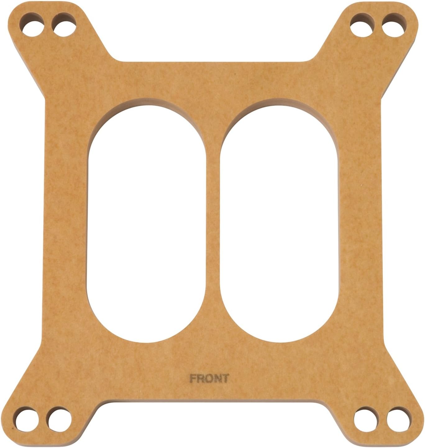 Edelbrock 8722 4-Barrel Carburetor Spacers 1/2 in. Divided Spacer Wood Fiber Laminate