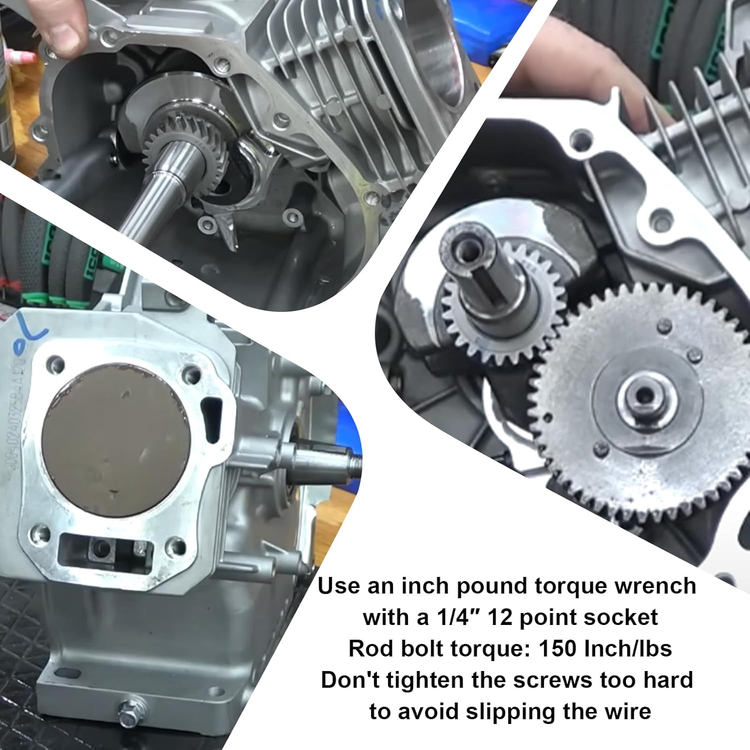 3.303" Billet Aluminum Connecting Rod With 70mm Ceramic Coated Flat Top Piston .550 Gaskets For Honda GX200 Clone Engines Go Kart Parts