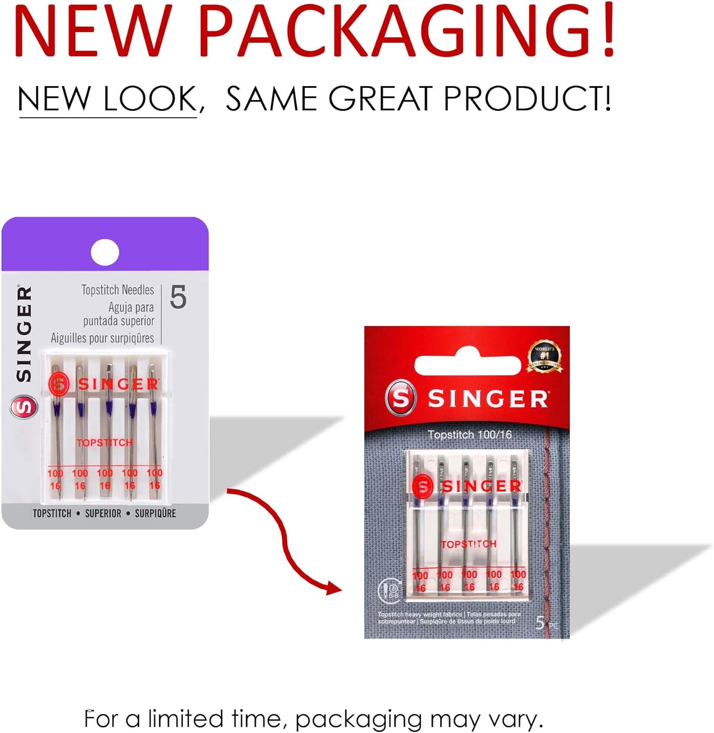 SINGER Universal Topstitch Sewing Machine Needles - Image 8