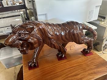 虎　木彫り置物　二体 虎 木彫り置物 二体 虎 木彫り置物 二体 楽天市場】虎 木彫りの通販