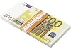 Prop Money 200 Euro Bills Realistic Play Money One Stack 100 Pcs for Movie Props